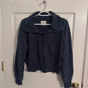 Abercrombie Blue Cropped Pullover